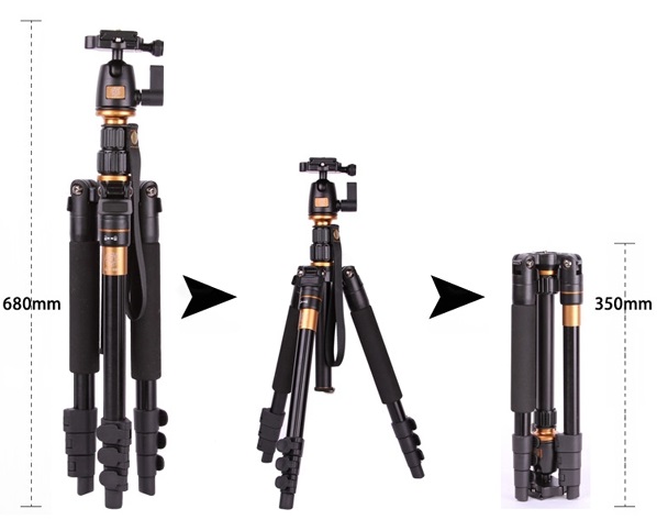 Chân máy ảnh Tripod Beike Q-555