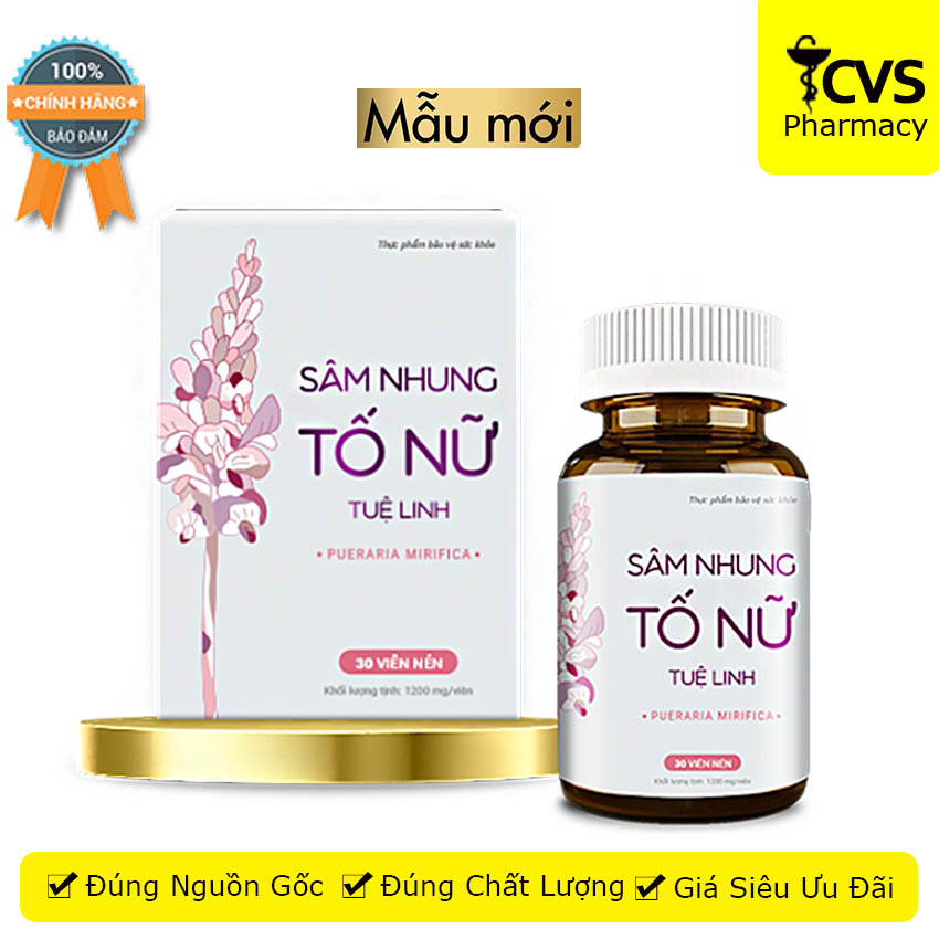 [HCM][MỚI] Sâm Nhung Tố Nữ Tuệ Linh - Giúp Tăng Cường Nội Tiết Tố Nữ Hộp 30 viên - cvspharmacy