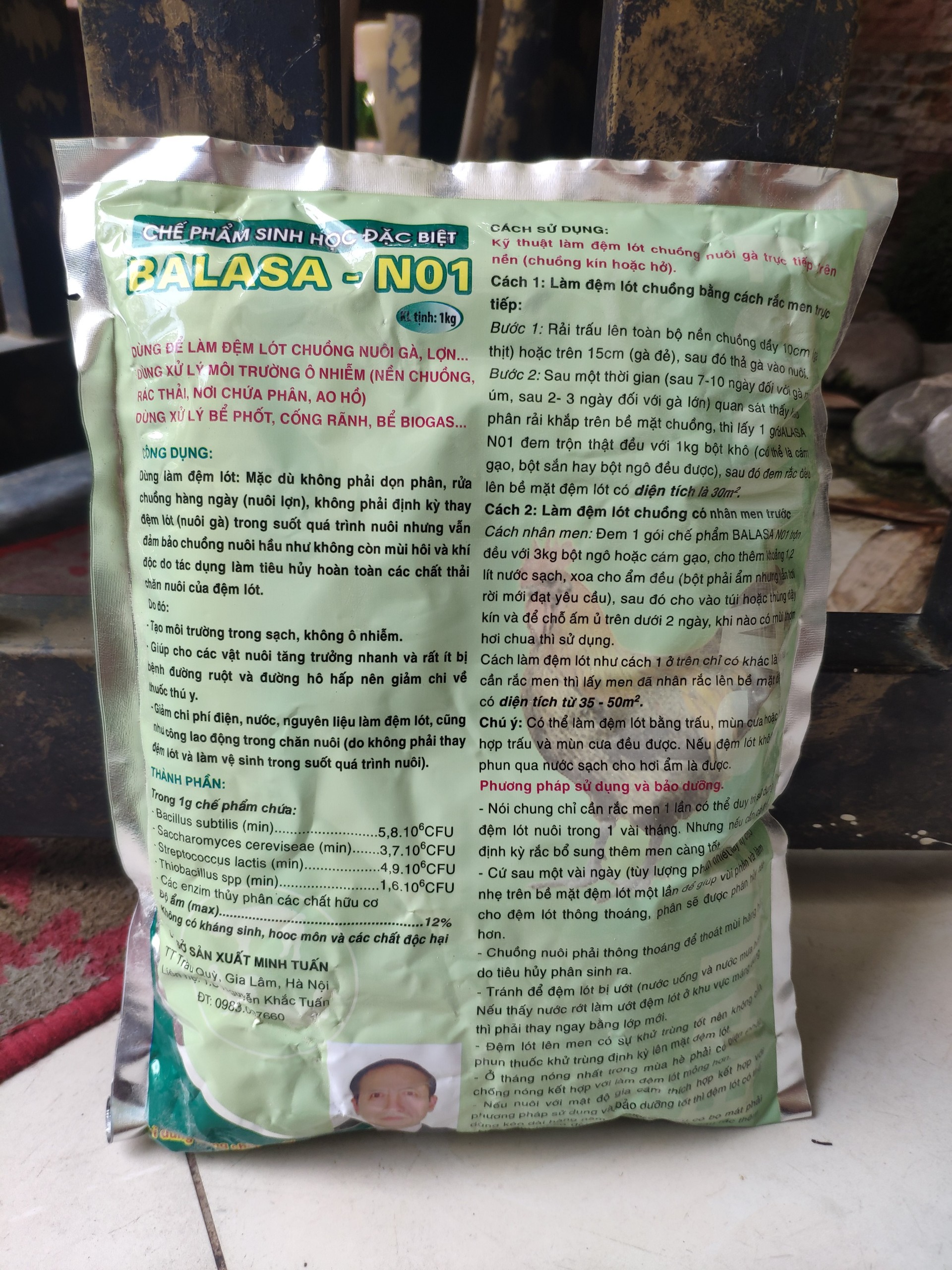 Men Vi Sinh Ủ Chuồng Balasa No1
