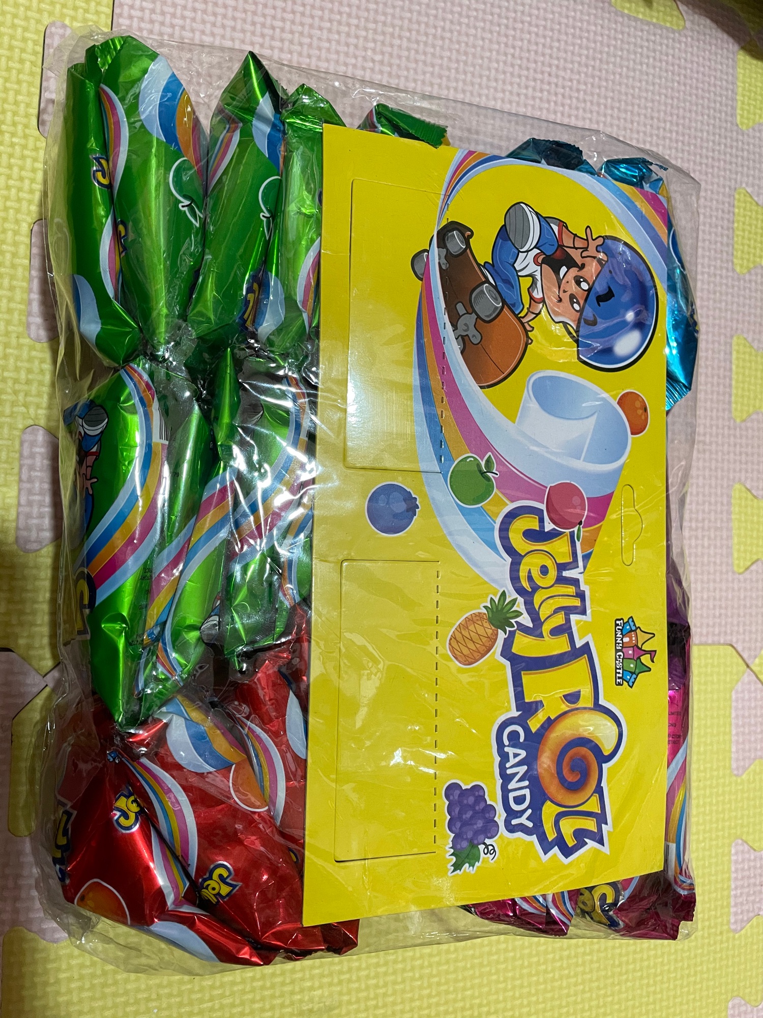 [HCM]KẸO CUỘN TRÁI CÂY JELLY ROLL CANDY ( Bịch 30 gói)