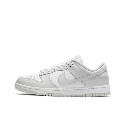 2021 SB Dunk Low "Photon Dust" White Grey Men's and Women's Sports Basketball Shoes Skateboard Shoes All-match Casual Shoes