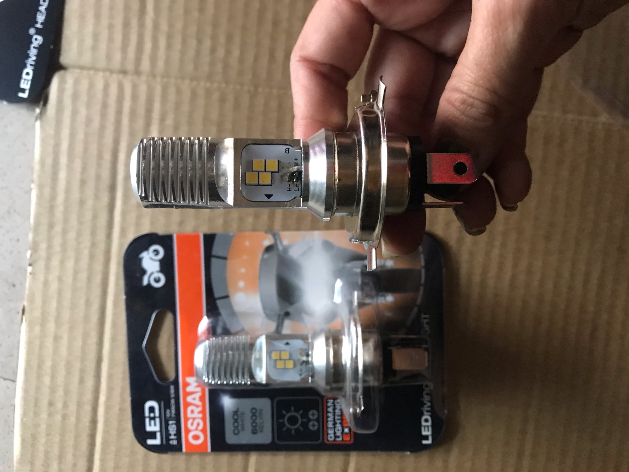 Bóng đèn led ba chân Osram ( H1) (bóng tăng sáng)