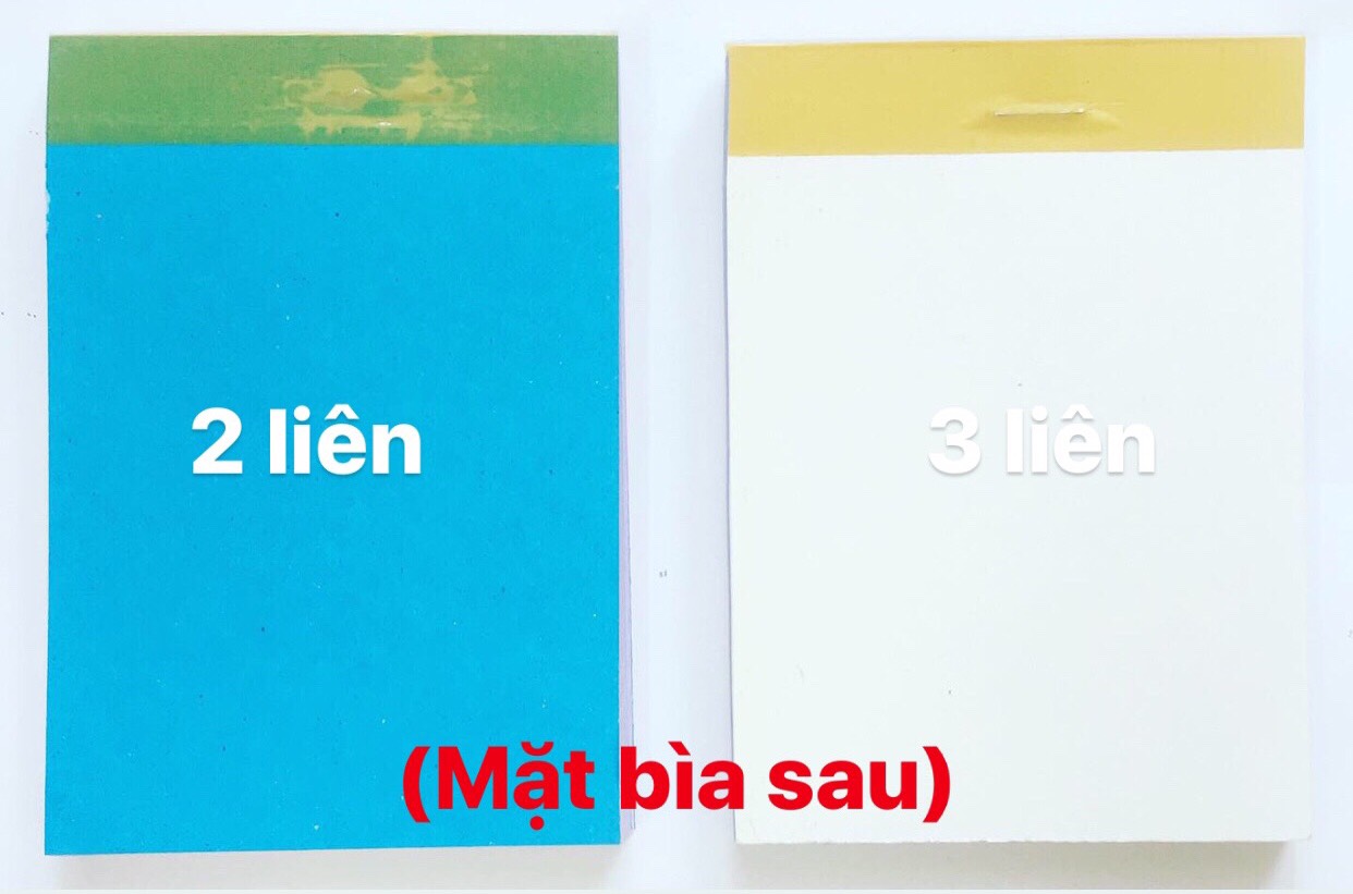 Combo 20 cuốn Cùi xé khổ 7x10 2 liên và 3 liên
