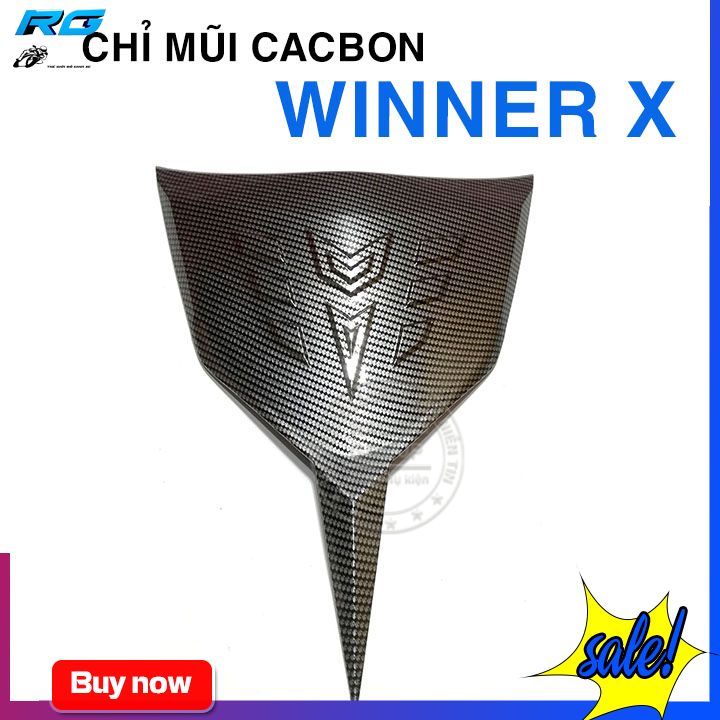 Chỉ Mũi Mặt Nạ Xe Máy Winner X Màu Cacbon