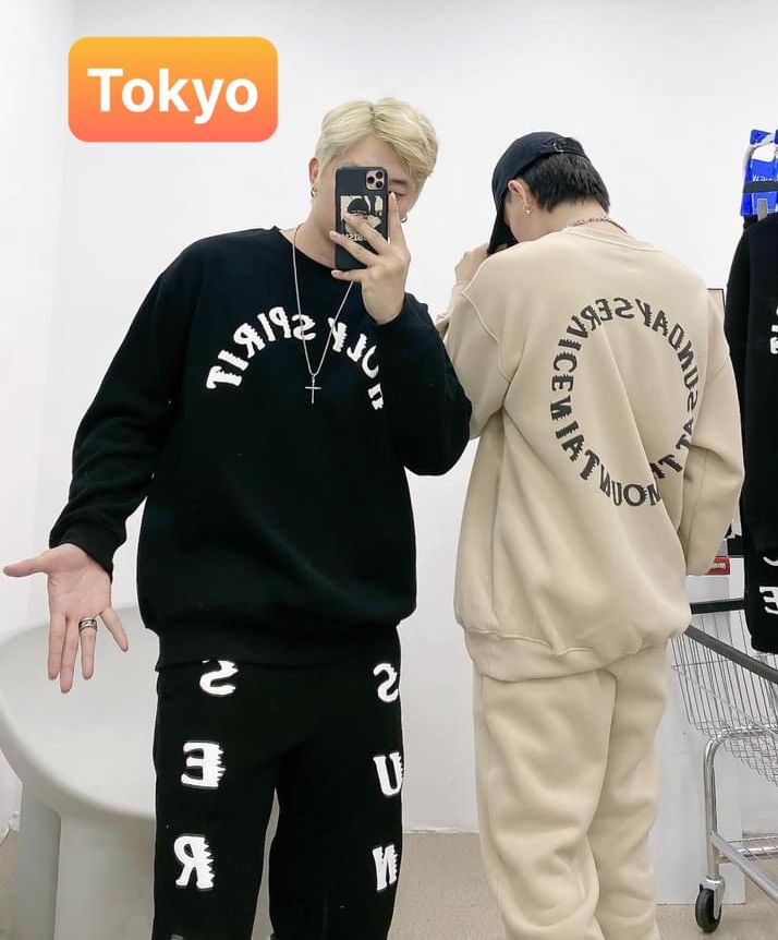 SÉT ĐỒ BỘ NAM NỮ HOODIE SWEATER NAM NỮ HOLY HOLY CHẤT THUN NỈ DA CÁ DÀY CHỐNG LẠNH NẮNG, NÓNG ĐÔNG HÈ HOT TREND NEW VIP - TOKYO FASHION