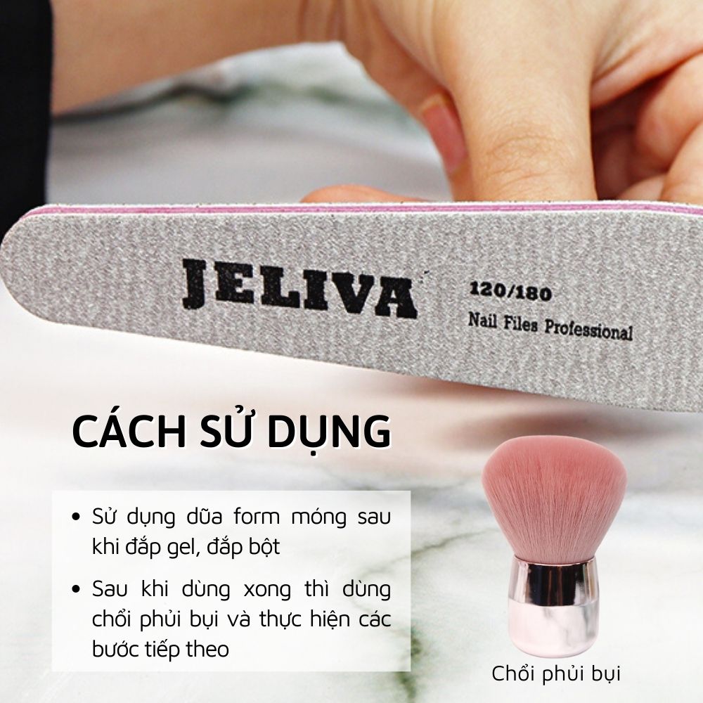 Dũa móng bột gel Jeliva