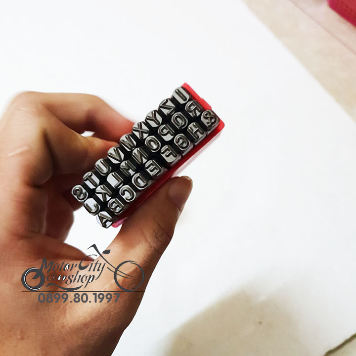 Bộ Đục Đóng Cả Chữ Và Số 4mm Đóng Số Khung Số Máy.