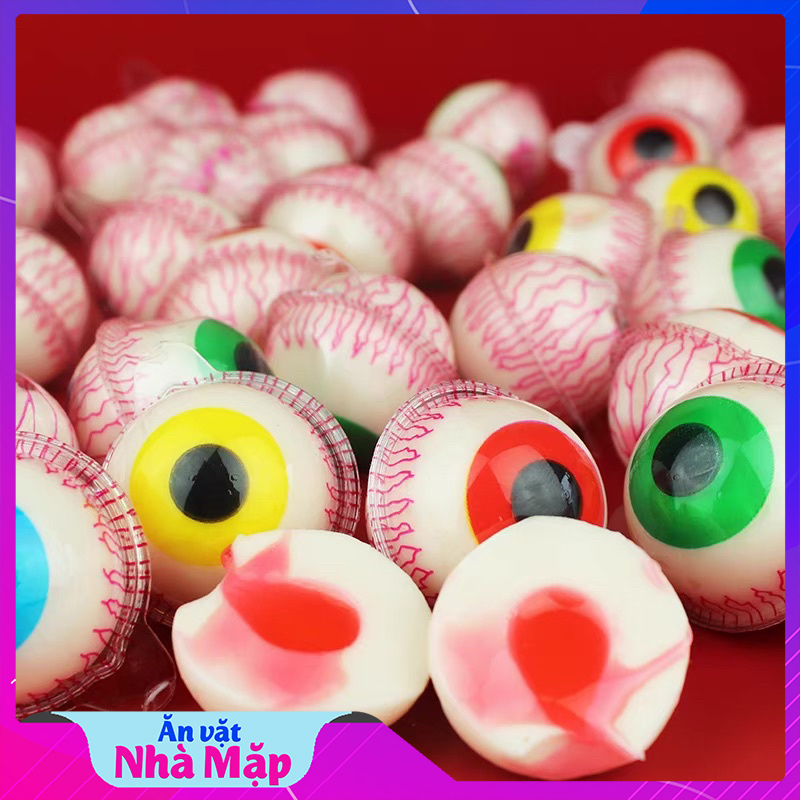 Kẹo Dẻo Con Mắt Nhân Mứt Trái Cây Thái Lan Trolli Pop Eyes