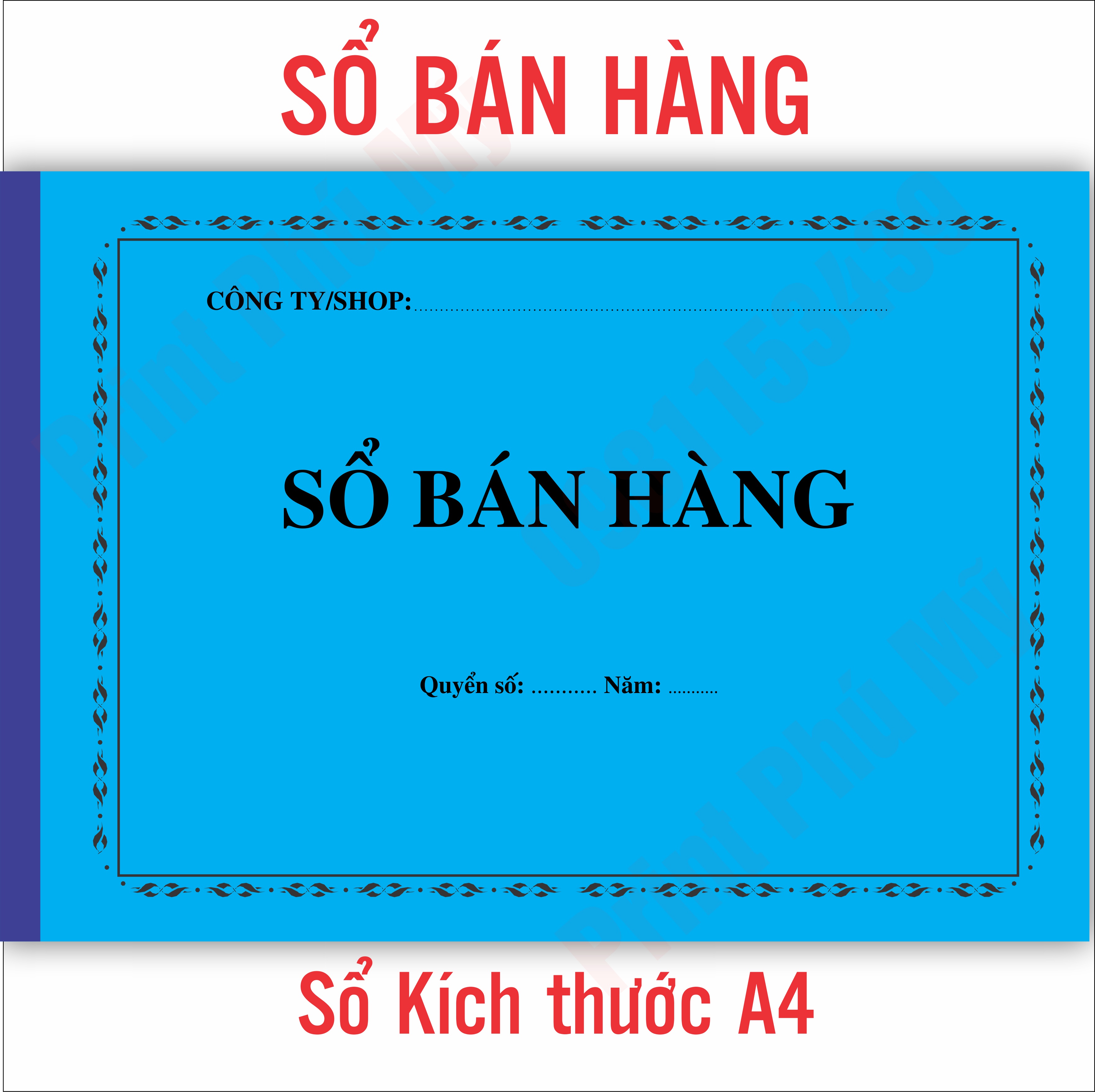 Sổ Bán Hàng kích thước A4 100 trang