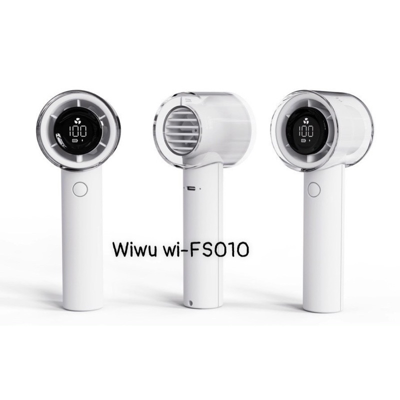 Quạt tích điện công suất lớn wiwu wi-fs010 tích điện cầm tay pin 3000 mah