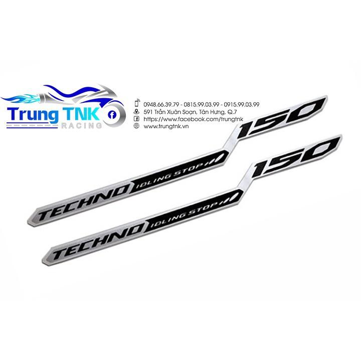 Tem chữ techno dán vario 150.