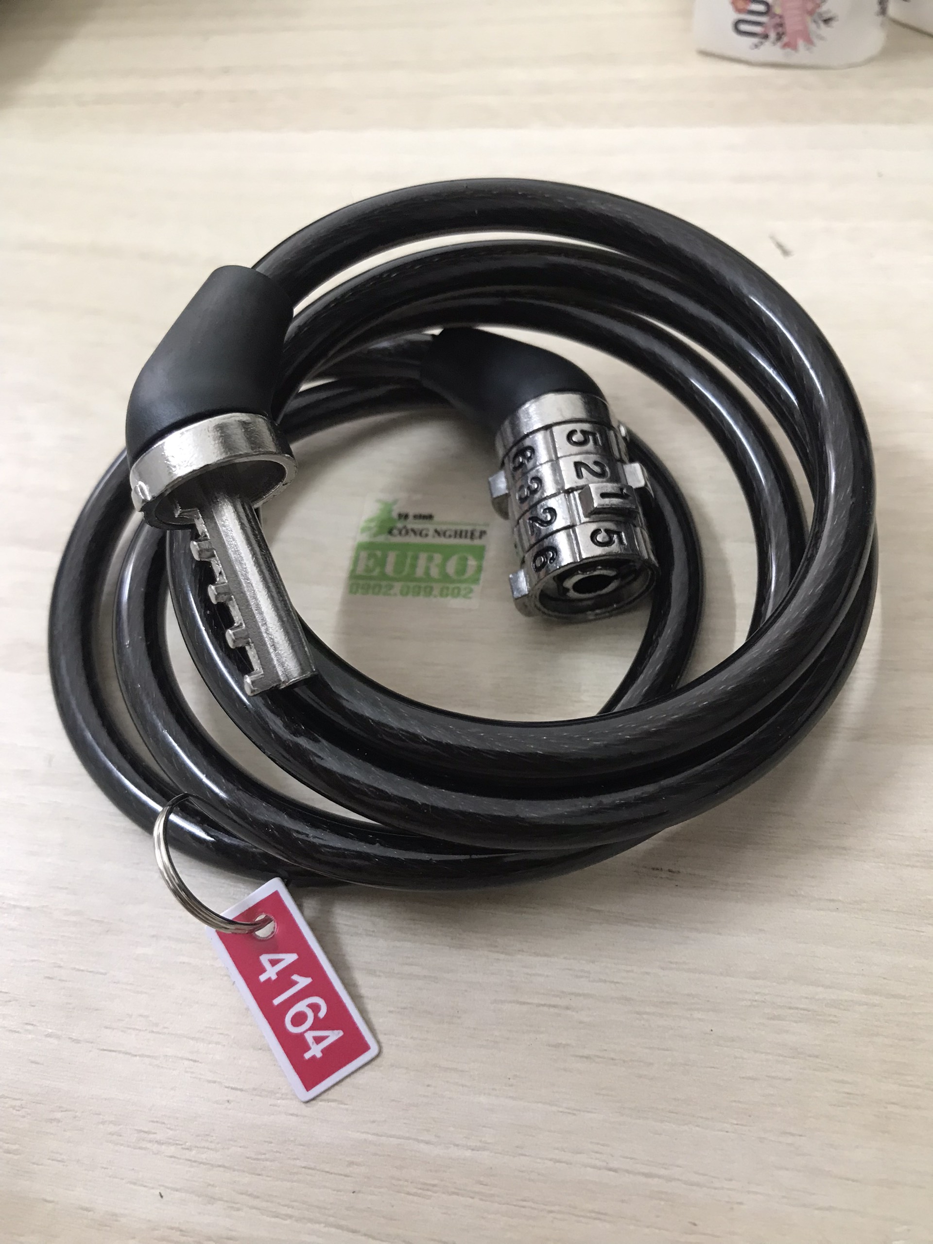 Khóa dây xe đạp 4 số chống nước