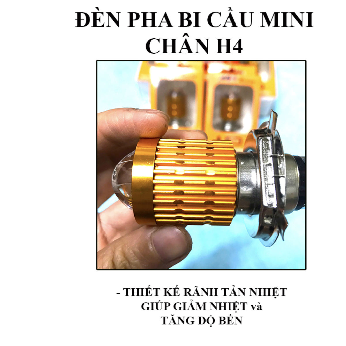 ĐÈN PHA LED XE MÁY COS VÀNG PHA TRẮNG SIÊU SÁNG