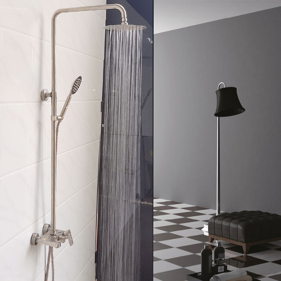 Bộ sen cây tắm đứng nóng lạnh inox sus 304 eurolife el-s909