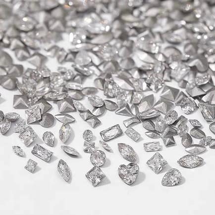 đá khối size mini gắn móng tay