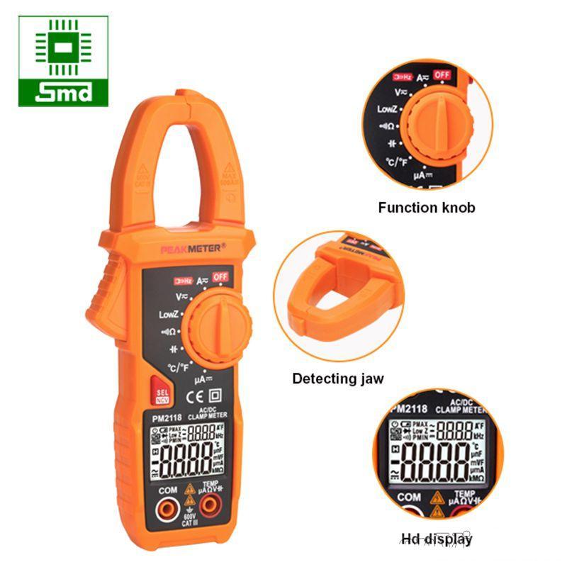 Đồng hồ vạn năng Ampe kìm PEAKMETER PM2118