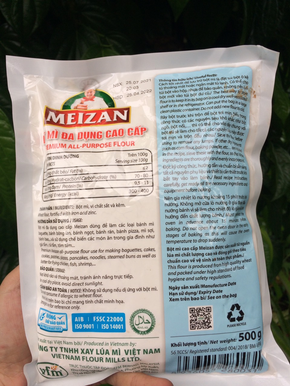 Bột mì Meizan Bột mì Meizan 500g. Date 04.2022