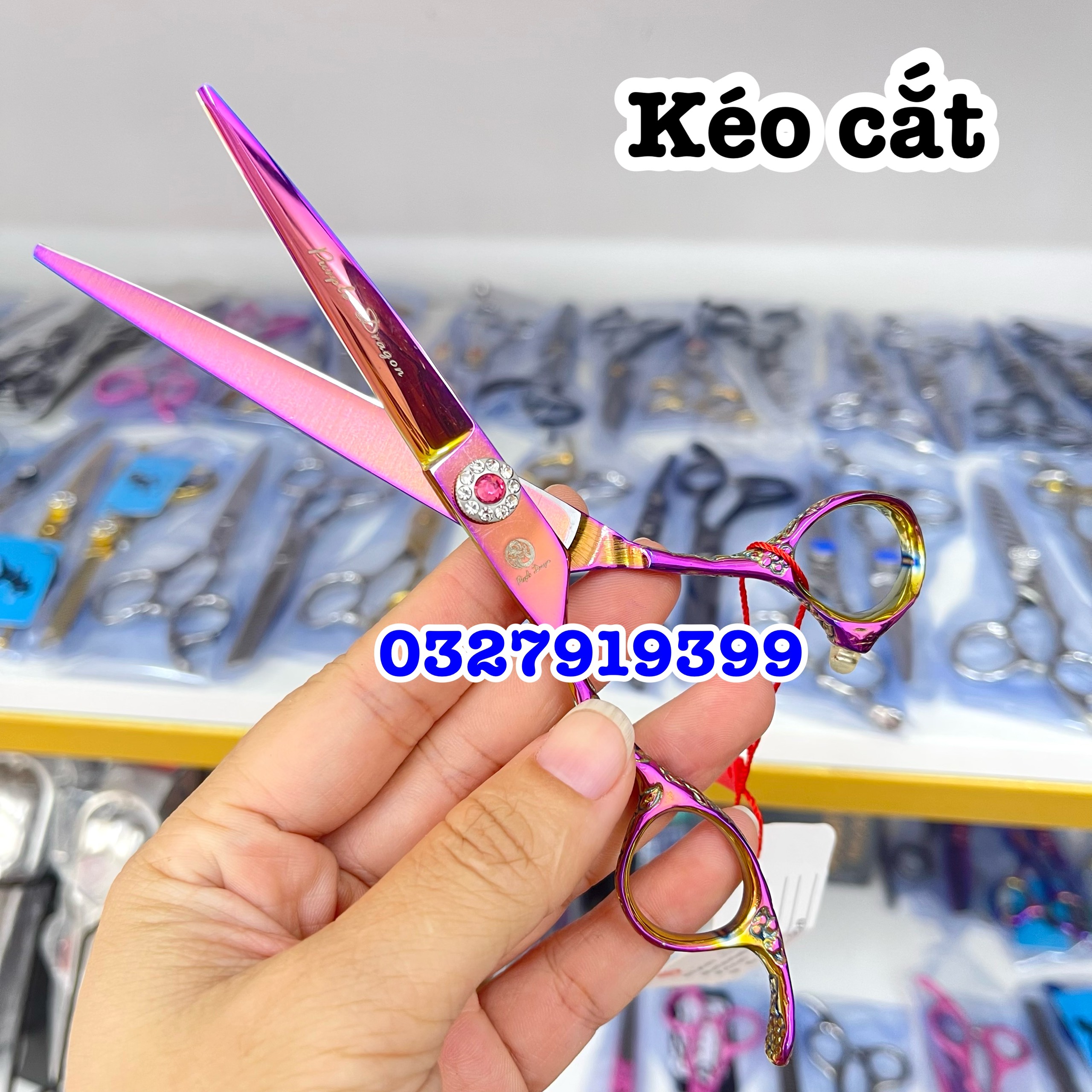 Kéo tay trái - Kéo cắt tỉa tóc tay trái Dragon 6.0 in