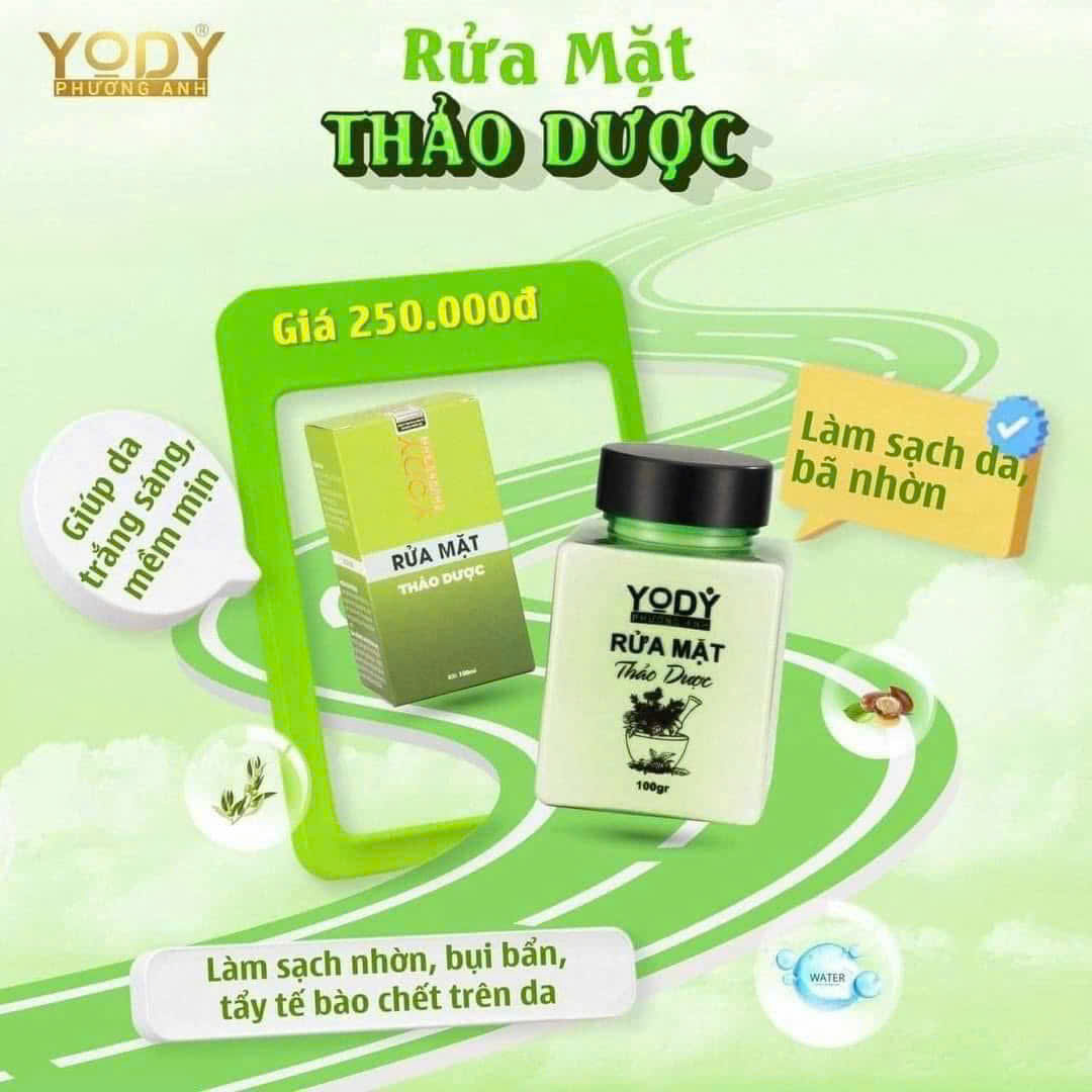 [Chính Hãng] Rửa Mặt Thảo Dược  Yody Phương Anh