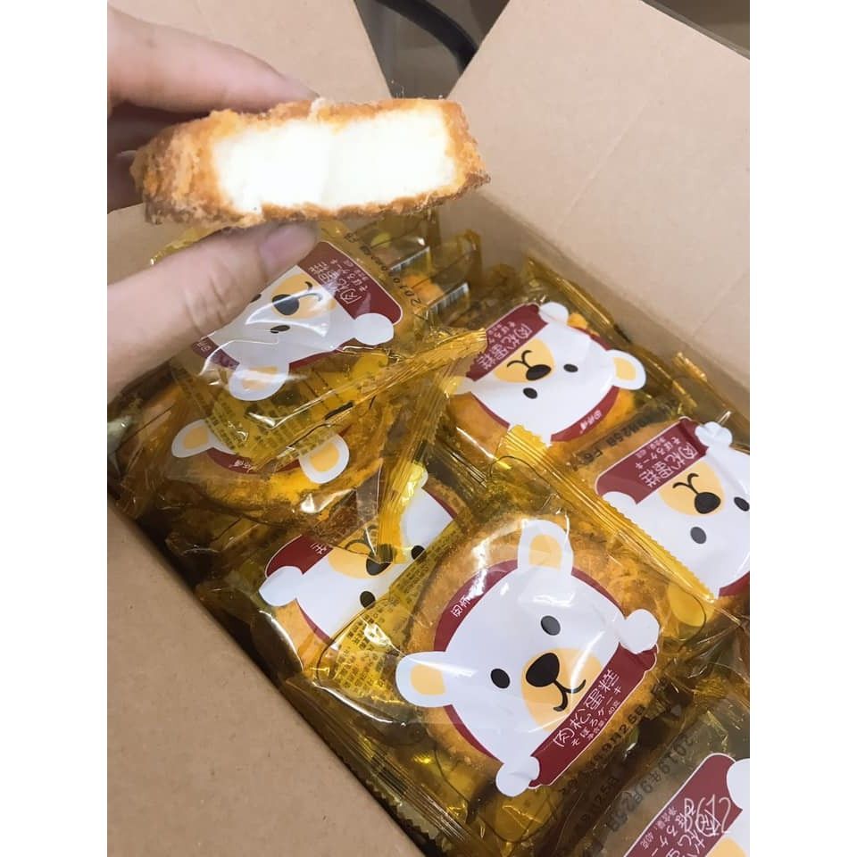 1 thùng 30 chiếc bánh ruốc gấu