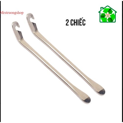 Bộ 2 thanh nạy móc lốp xe đạp giúp vá lốp săm xe đạp chất liệu thép không gỉ