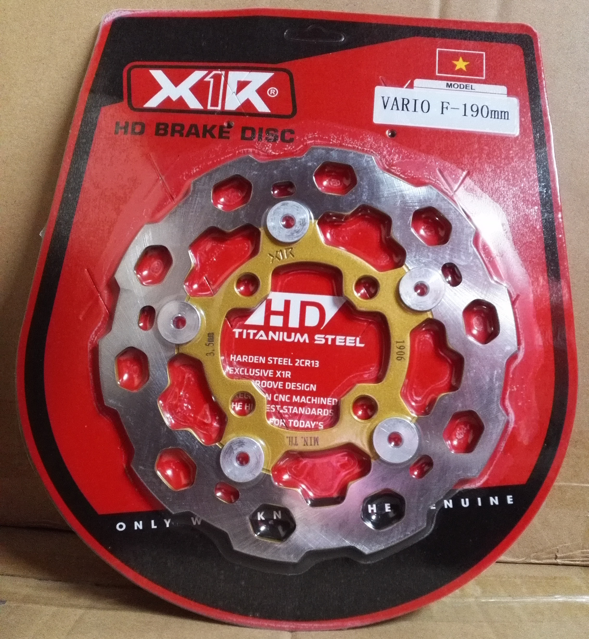 ĐĨA THẮNG (PHANH) A5 (MCQUEEN) TRƯỚC CHO VARIO/CLICK/VISION/AIR BLADE (size 190mm)