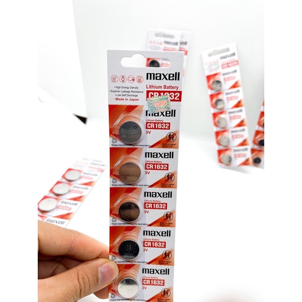 Pin Maxell CR2032 / CR2025 / CR2016 / CR1632 / CR1620 / CR1616 / CR1220 / CR1216 Maxell Lithium 3V - Made In Japan