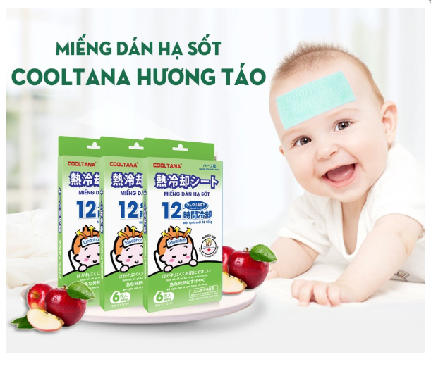 Miếng dán hạ sốt COOLTANA Hộp 6 miếng - Tanaphar