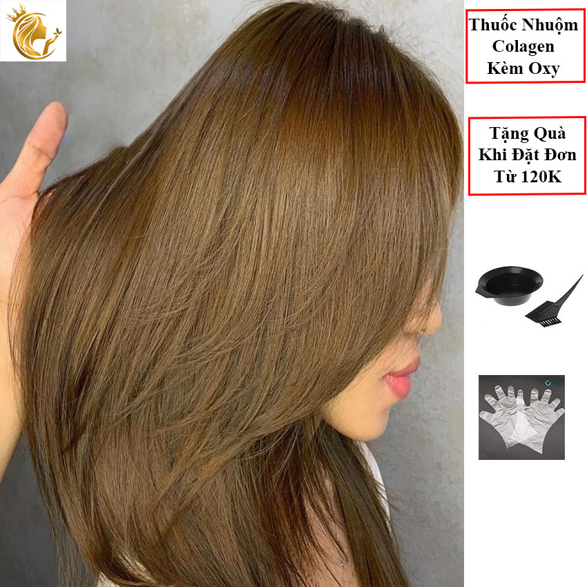 Honey-Colored Hair Dye with Oxygen