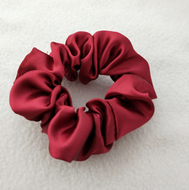 (Chọn 50 mầu - Ảnh thật) Dây buộc tóc lụa bóng Scrunchies xinh xắn HD48