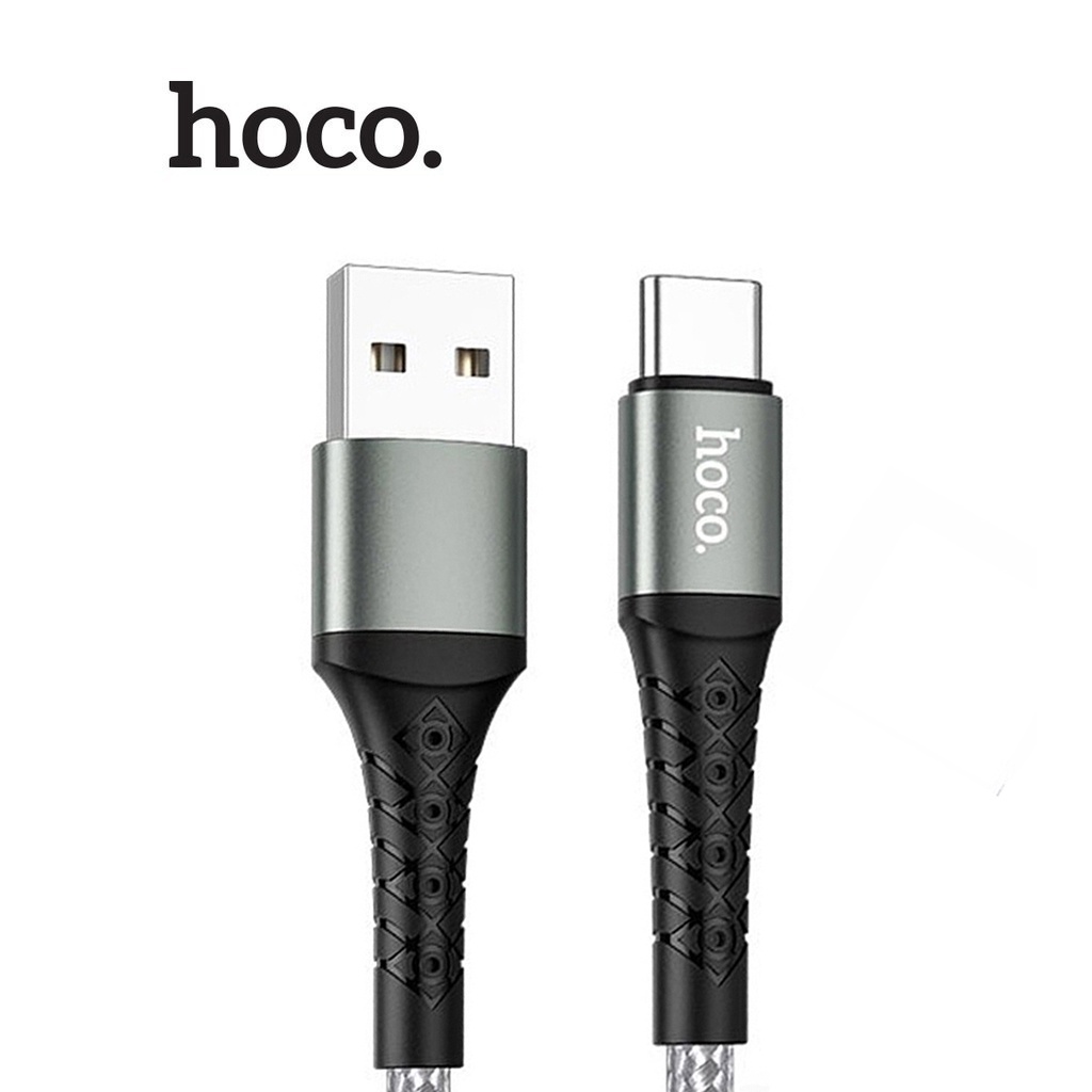 Cáp sạc 3A Hoco DU19 Type-C dây dù siêu bền chống rối cho Android dài 1M
