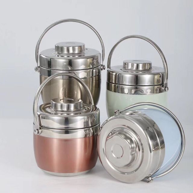 Hộp cơm giữ nhiệt dạng bom 2 ngăn 1.3l, camen bom hàn quốc 2 ngăn -cặp lồng bom xuất hàn 1,3l - camen giữ nhiệt xuất hàn- cà mên inox cao cấp -hộp đựng cơm- camen inox 1.3l shop hải hà nội hân hạnh được phục vụ quý khách