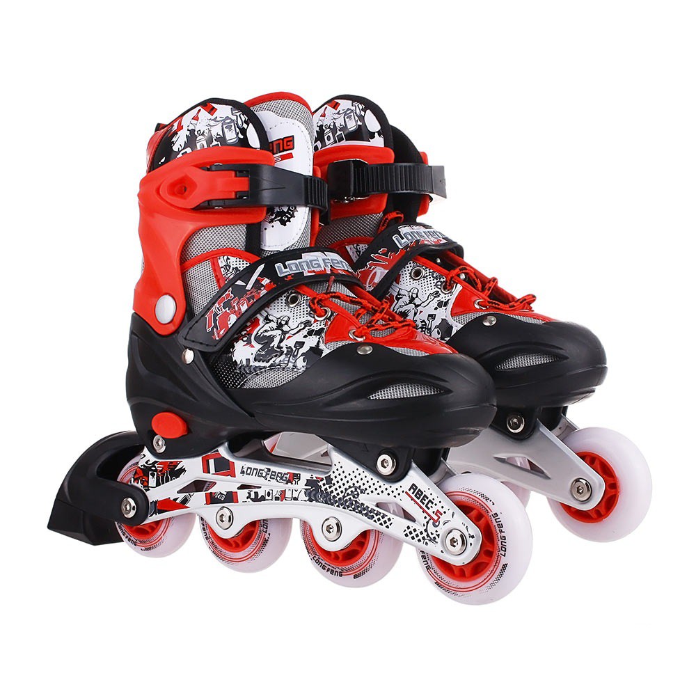 [Hat + gloves] Inline skates - Adjustable boys and girls inline skates, professional inline skates for beginners