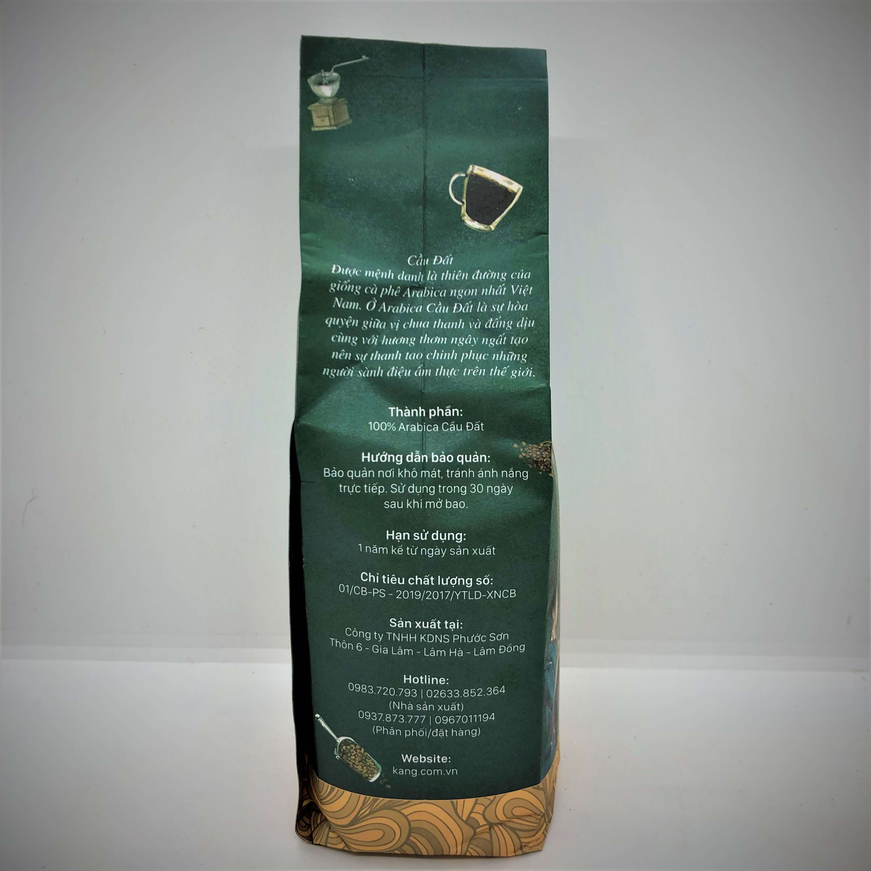 Cà Phê Hạt Cầu Đất 500G (Arabica) Nông Sản Sạch Lâm Đồng