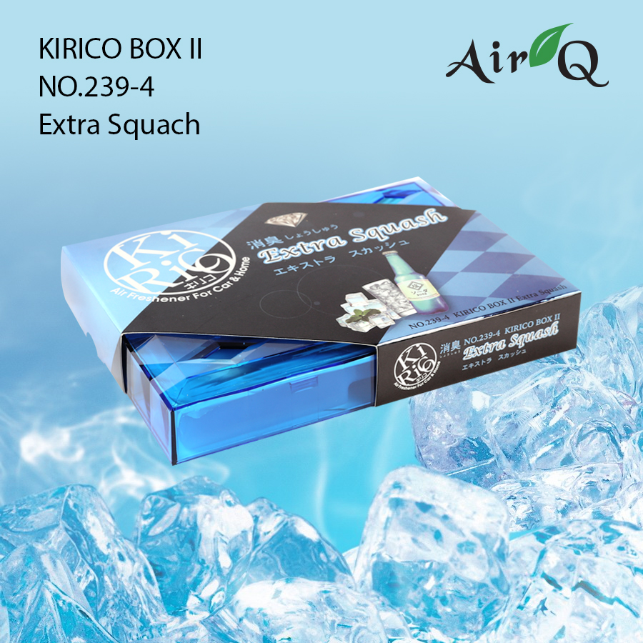 Hộp Thơm Khử Mùi AIR-Q Kirico Box II No.239-4 Extra Squash 160g - Nhập Khẩu Chính Hãng