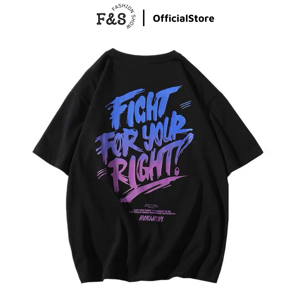 Áo thun tay lỡ unisex SAD BOIZ FIGHT FOR YOUR RIGHT form rộng tay lỡ - Áo phông F&S cho nam nữ, cặp đôi hội nhóm phong cách hàn quốc