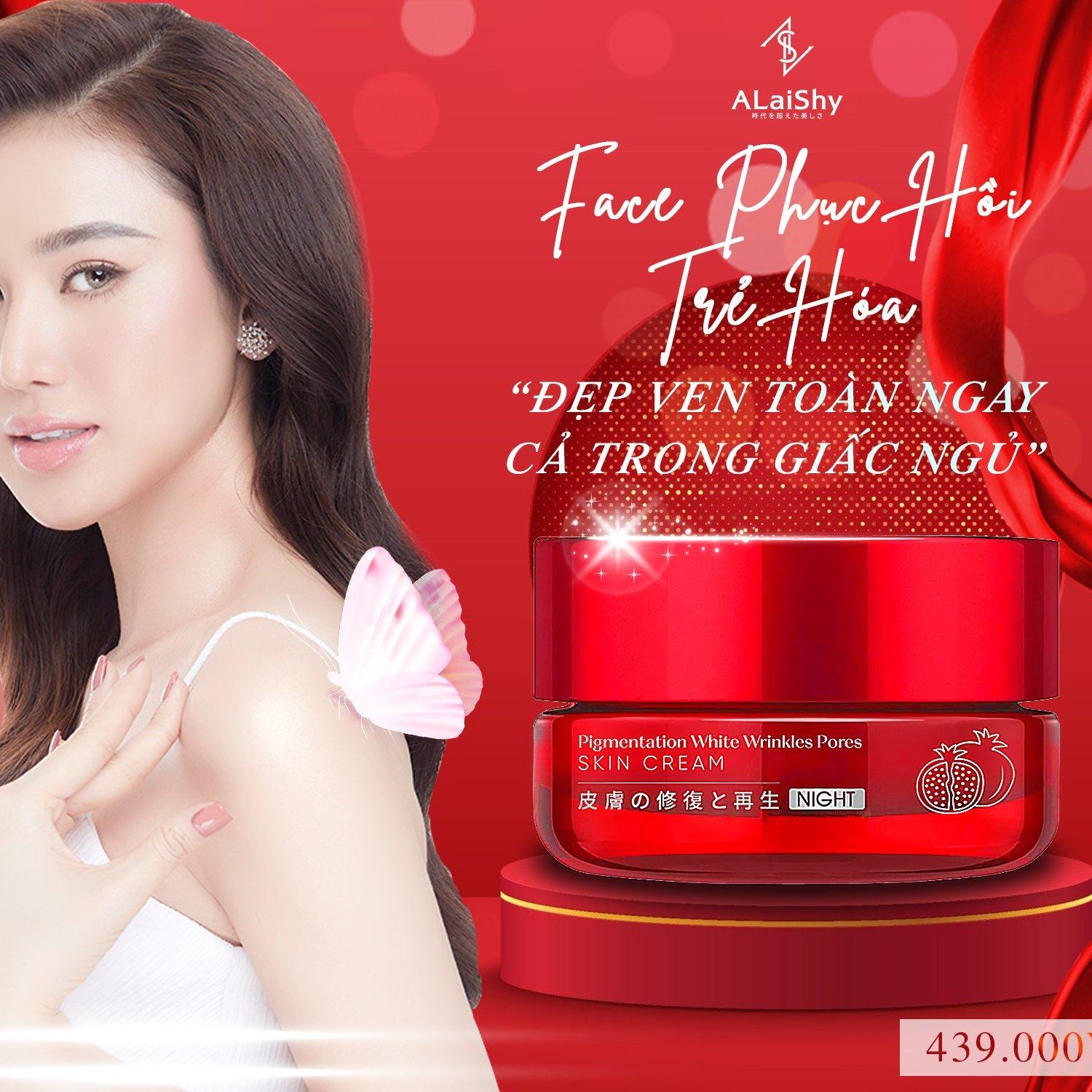 Kem Face Alaishy Ban Đêm Vitamin C [ mẫu mới 2021 và mẫu 2020 ] [ chính hãng 100% ]