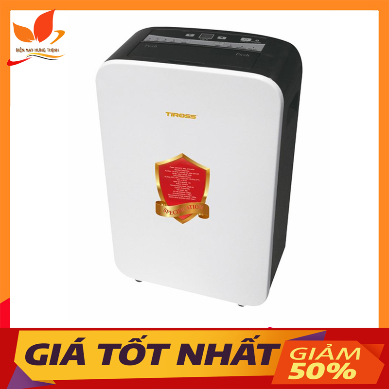 [Trả góp 0%]Máy hút ẩm dân dụng Tiross TS886 (12 lít/ngày)