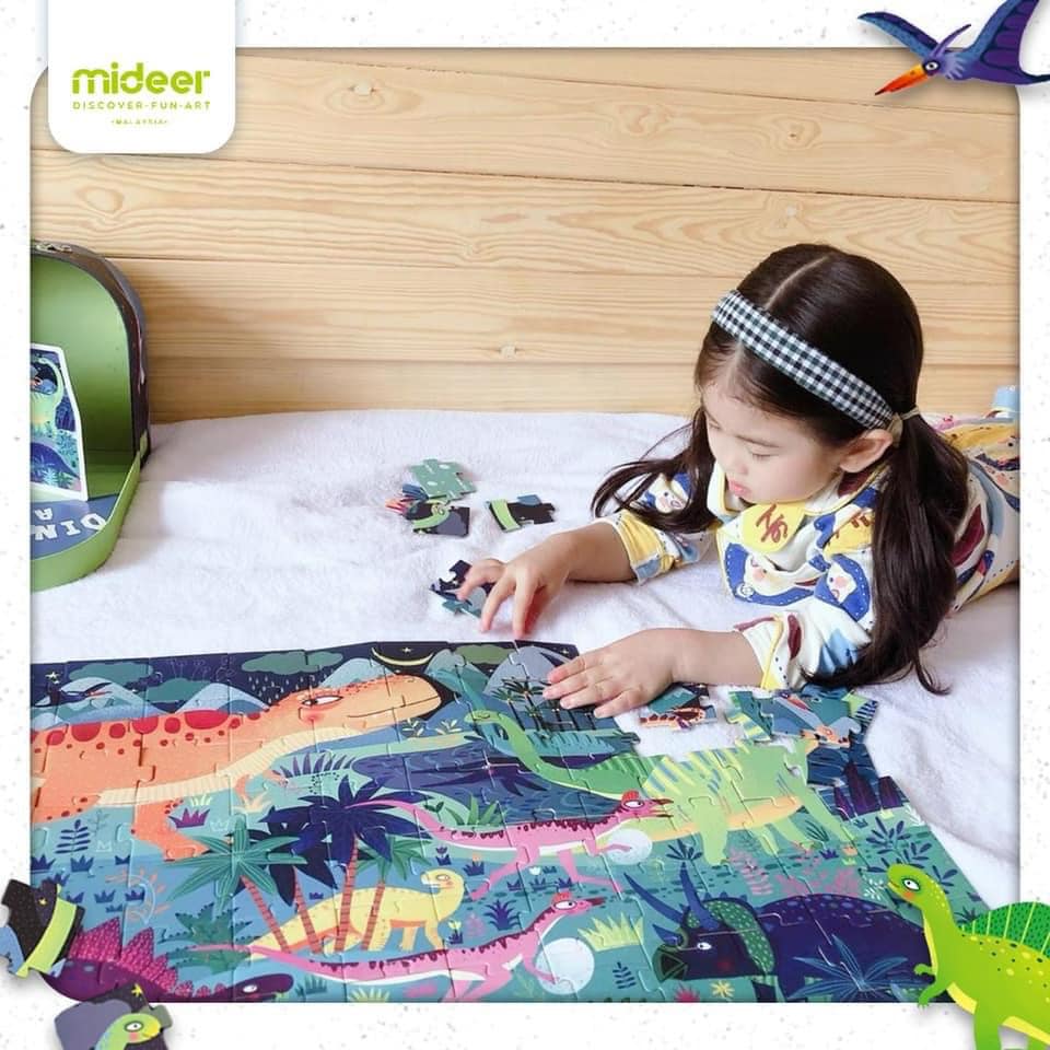 GHÉP HÌNH MIDEER 104 PCS - CHỦ ĐỀ DINOSAUR