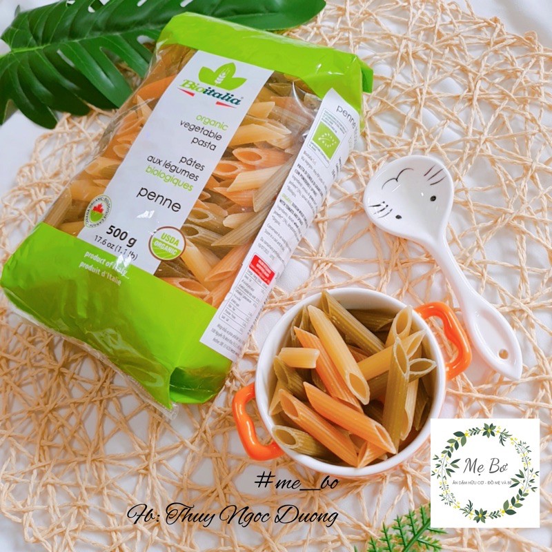 NUI ỐNG RAU CỦ HỮU CƠ 500g