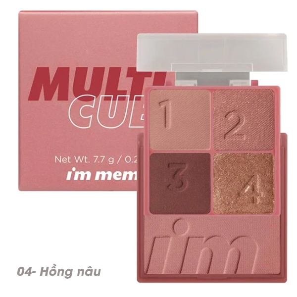 Bảng phấn mắt và má hồng 2in1 cho lớp make up xinh xắn, ngọt ngào i'm meme i'm multi cube 7.7g