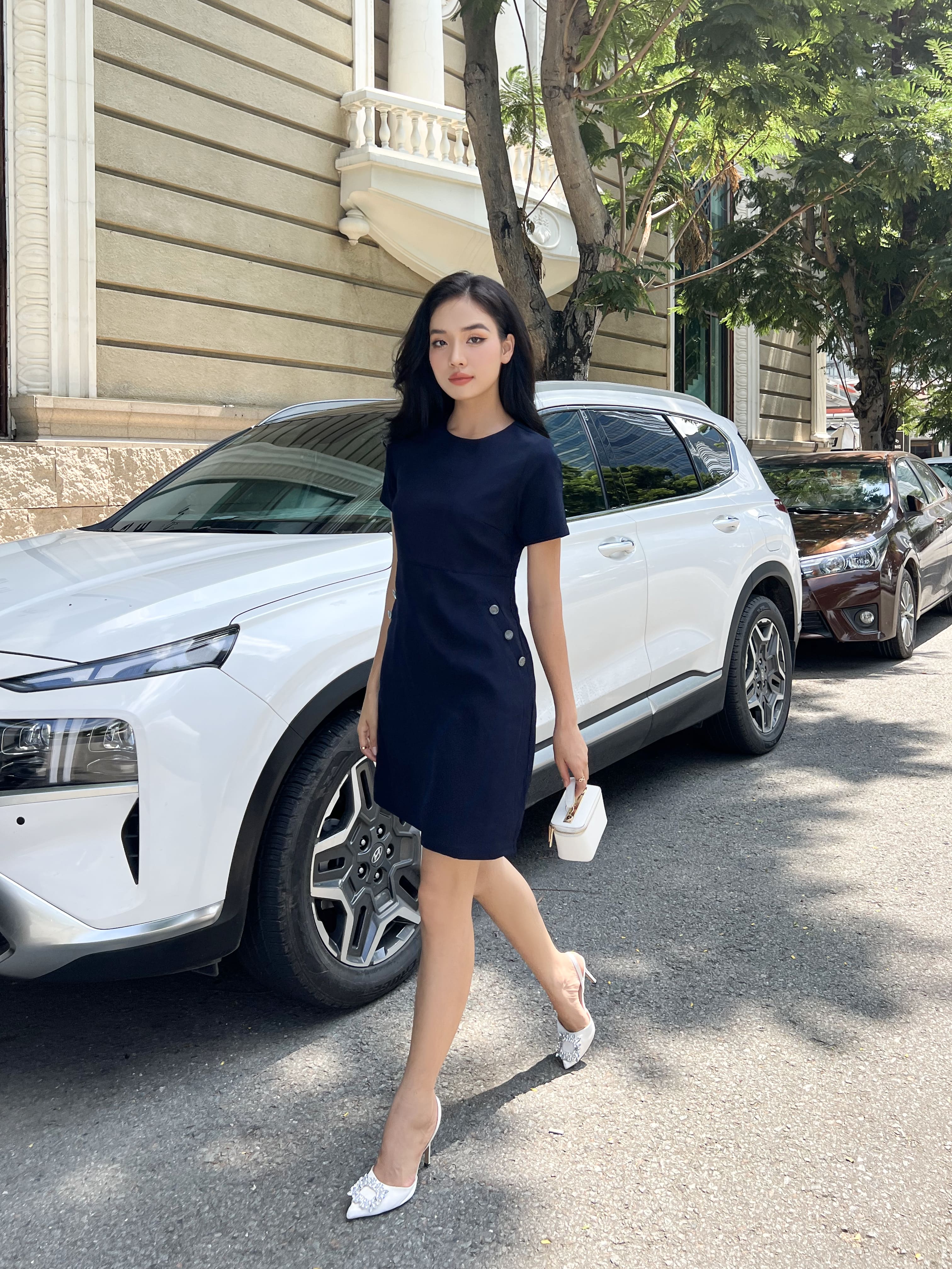 Đầm navy thanh lịch - YV LE & CO