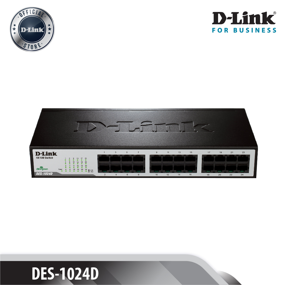 D-LINK DES-1024D Bộ chia cổng mạng 24 cổng 10/100