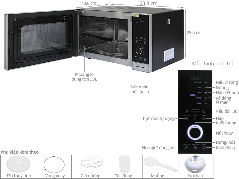 Lò vi sóng Electrolux Impreso 30L EMS3085X