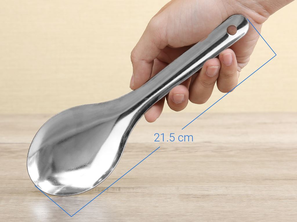 Vá Xới Cơm Inox Sáng Bóng Chắc Chắn