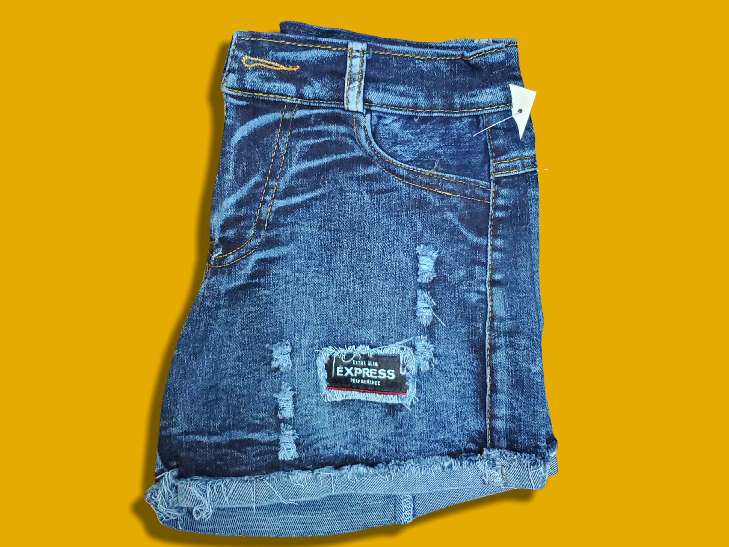 Quần short jean nữ phối túi trước sau cá tính , quần short jean ttsat0025