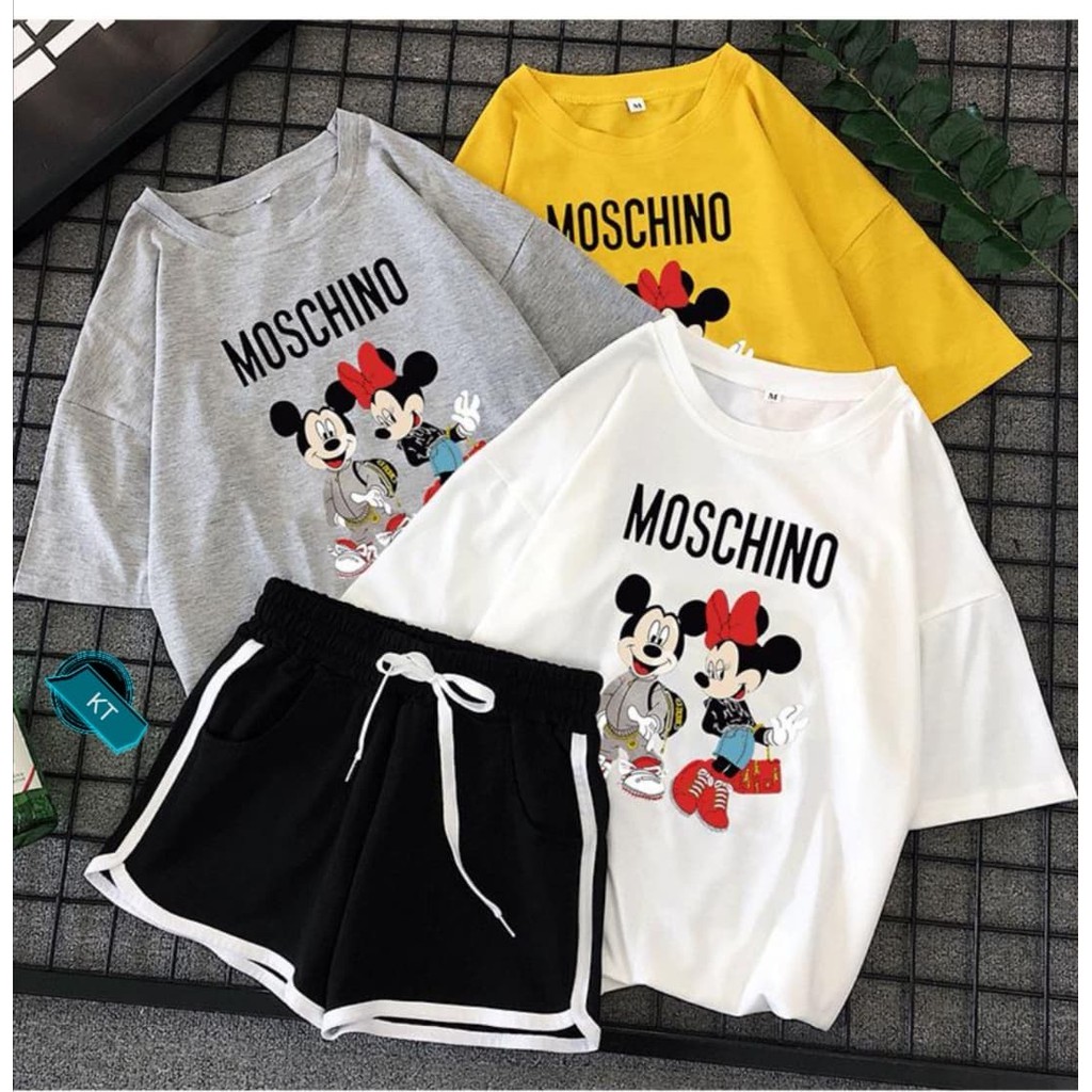Sét áo cặp đôi mickey+ quần đùi kth0720