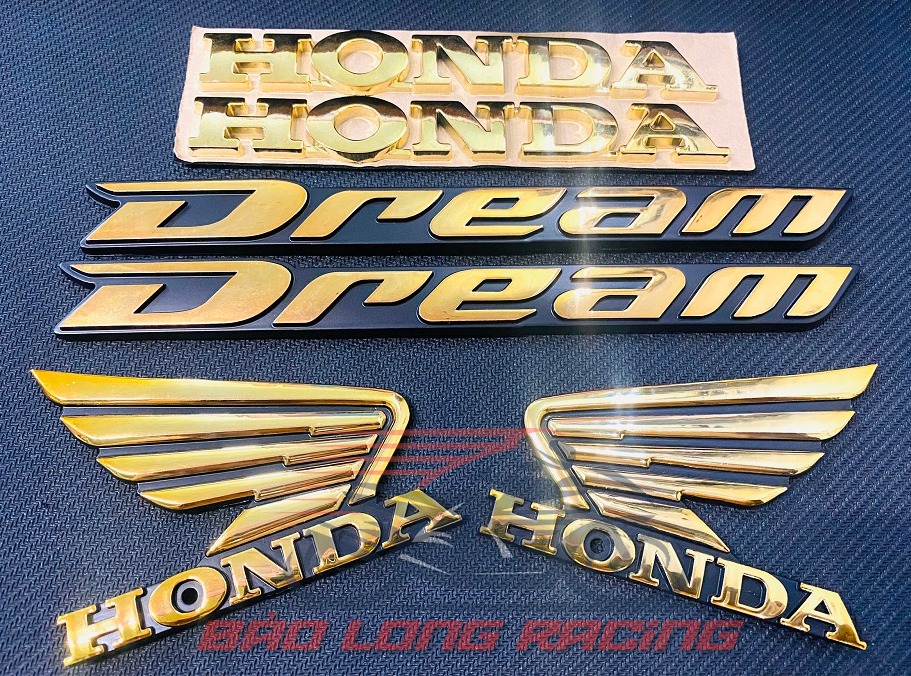 Bộ tem Dream dành cho xe đi kiểng (6 món) màu Vàng