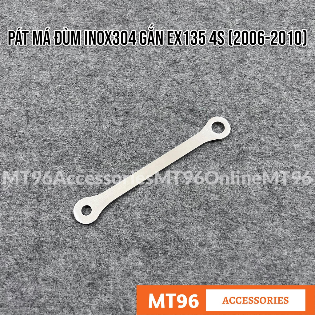 Pát giữ má đùm sau inox gắn exciter 135 4s , ex135 4s, ex2010 chuẩn inox304 cnc
