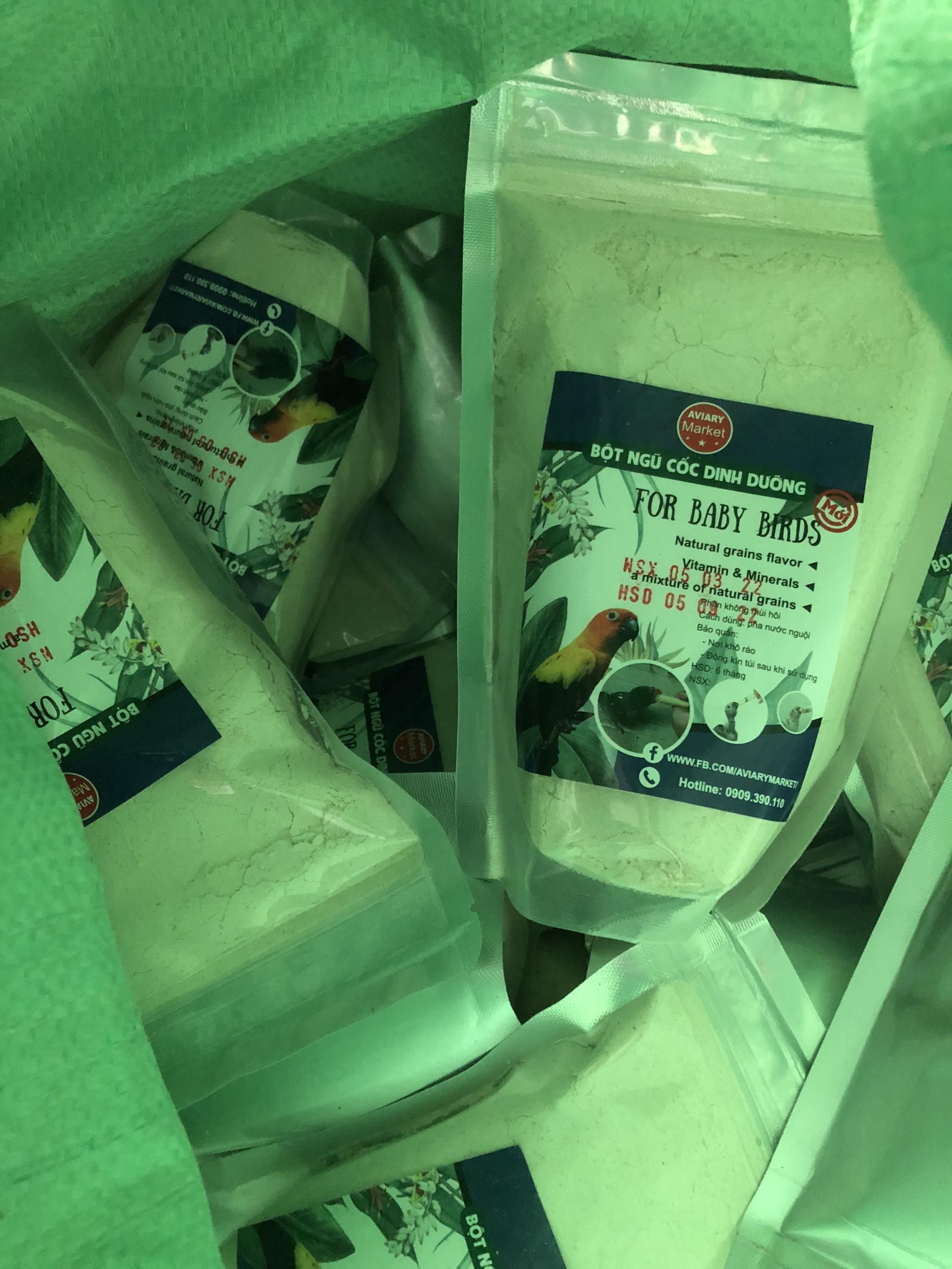 Bột vẹt non gói 300g